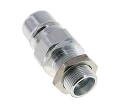 Steel DN 25 Hydraulic Coupling Plug 20 mm S Compression Ring Bulkhead ISO 7241-1 A/8434-1 D 34.3mm