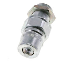 Steel DN 25 Hydraulic Coupling Plug 20 mm S Compression Ring Bulkhead ISO 7241-1 A/8434-1 D 34.3mm