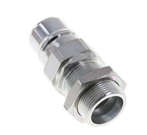 Steel DN 25 Hydraulic Coupling Plug 25 mm S Compression Ring Bulkhead ISO 7241-1 A/8434-1 D 34.3mm