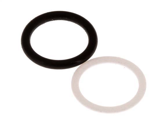 PTFE/NBR Seals Set for ISO 7241-1 A Hydraulic Coupling (16 mm and 31 mm) [2 Pieces]