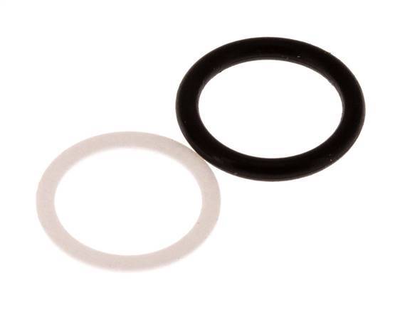 PTFE/NBR Seals Set for ISO 7241-1 A Hydraulic Coupling (16 mm and 31 mm) [2 Pieces]