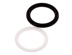 PTFE/NBR Seals Set for ISO 7241-1 A Hydraulic Coupling (20.5 mm and 38 mm) [5 Pieces]