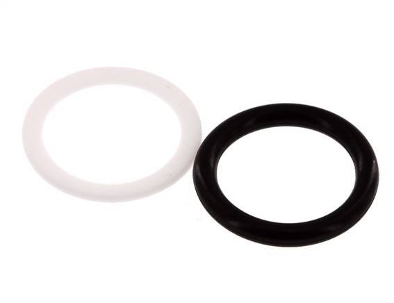 PTFE/NBR Seals Set for ISO 7241-1 A Hydraulic Coupling (20.5 mm and 38 mm) [5 Pieces]
