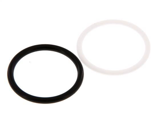 PTFE/NBR Seals Set for ISO 7241-1 A Hydraulic Coupling (29.1 mm and 46 mm) [2 Pieces]