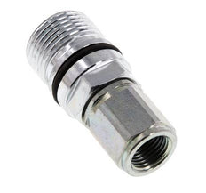 Steel DN 10 Hydraulic Coupling Socket M16x1.5 Female Threads ISO 14541 D M28 x 2