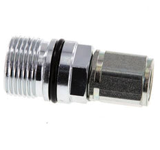 Steel DN 10 Hydraulic Coupling Socket G 3/8 inch Female Threads ISO 14541 D M28 x 2