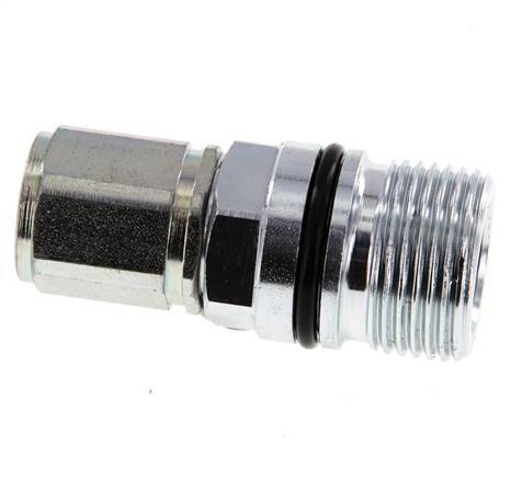 Steel DN 10 Hydraulic Coupling Socket G 3/8 inch Female Threads ISO 14541 D M28 x 2