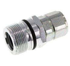 Steel DN 12.5 Hydraulic Coupling Socket M22x1.5 Female Threads ISO 14541 D M36 x 2