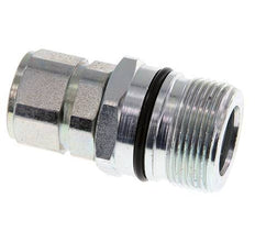 Steel DN 12.5 Hydraulic Coupling Socket M22x1.5 Female Threads ISO 14541 D M36 x 2