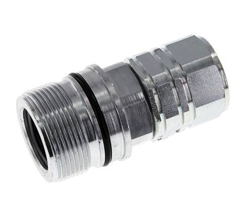 Steel DN 20 Hydraulic Coupling Socket G 3/4 inch Female Threads ISO 14541 D M42 x 2