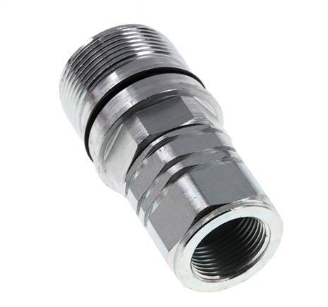 Steel DN 20 Hydraulic Coupling Socket G 3/4 inch Female Threads ISO 14541 D M42 x 2