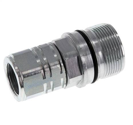 Steel DN 20 Hydraulic Coupling Socket G 3/4 inch Female Threads ISO 14541 D M42 x 2