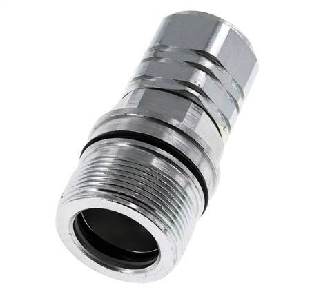 Steel DN 20 Hydraulic Coupling Socket G 3/4 inch Female Threads ISO 14541 D M42 x 2