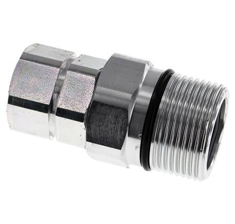 Steel DN 25 Hydraulic Coupling Socket G 3/4 inch Female Threads D M48 x 3