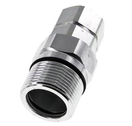 Steel DN 25 Hydraulic Coupling Socket G 3/4 inch Female Threads D M48 x 3