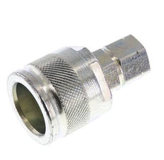 Steel DN 6.3 Hydraulic Coupling Plug G 1/4 inch Female Threads ISO 14541 D M24 x 2