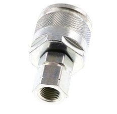 Steel DN 6.3 Hydraulic Coupling Plug G 1/4 inch Female Threads ISO 14541 D M24 x 2