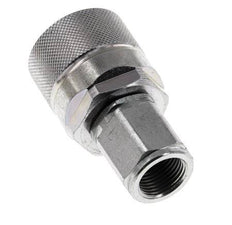 Steel DN 10 Hydraulic Coupling Plug G 3/8 inch Female Threads ISO 14541 D M28 x 2
