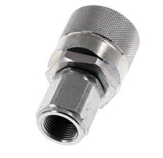 Steel DN 10 Hydraulic Coupling Plug G 3/8 inch Female Threads ISO 14541 D M28 x 2