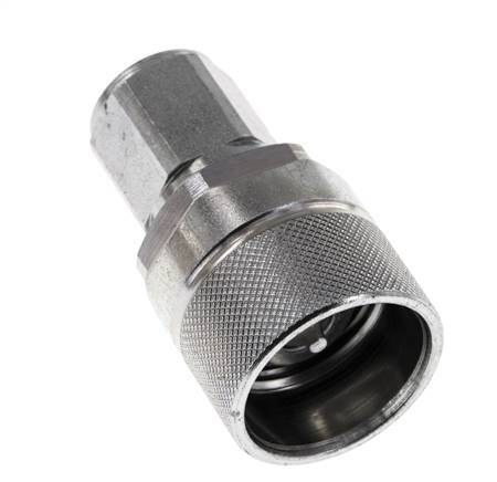 Steel DN 10 Hydraulic Coupling Plug G 3/8 inch Female Threads ISO 14541 D M28 x 2