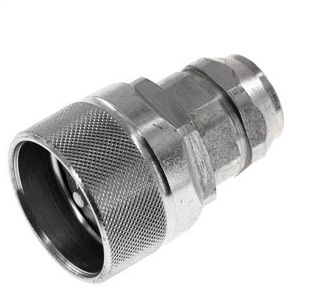 Steel DN 12.5 Hydraulic Coupling Plug M18x1.5 Female Threads ISO 14541 D M36 x 2