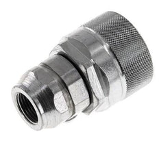 Steel DN 12.5 Hydraulic Coupling Plug M18x1.5 Female Threads ISO 14541 D M36 x 2