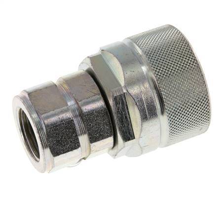 Steel DN 12.5 Hydraulic Coupling Plug G 1/2 inch Female Threads ISO 14541 D M36 x 2