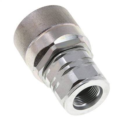 Steel DN 20 Hydraulic Coupling Plug M22x1.5 Female Threads ISO 14541 D M42 x 2