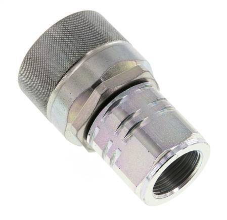 Steel DN 20 Hydraulic Coupling Plug G 3/4 inch Female Threads ISO 14541 D M42 x 2