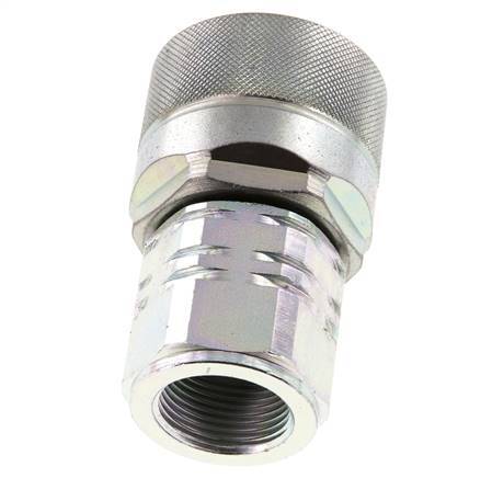 Steel DN 20 Hydraulic Coupling Plug G 3/4 inch Female Threads ISO 14541 D M42 x 2