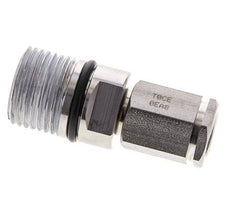 Stainless Steel DN 6.3 Hydraulic Coupling Socket G 1/4 inch Female Threads ISO 14541 D M24 x 2