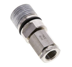 Stainless Steel DN 6.3 Hydraulic Coupling Socket G 1/4 inch Female Threads ISO 14541 D M24 x 2