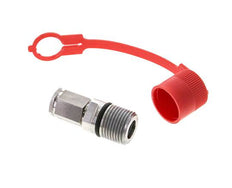 Stainless Steel DN 6.3 Hydraulic Coupling Socket G 1/4 inch Female Threads ISO 14541 D M24 x 2
