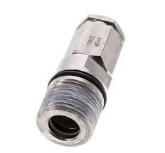 Stainless Steel DN 6.3 Hydraulic Coupling Socket G 1/4 inch Female Threads ISO 14541 D M24 x 2