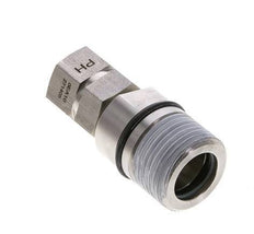 Stainless Steel DN 10 Hydraulic Coupling Socket G 3/8 inch Female Threads ISO 14541 D M28 x 2