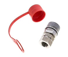 Stainless Steel DN 12.5 Hydraulic Coupling Socket G 1/2 inch Female Threads ISO 14541 D M36 x 2