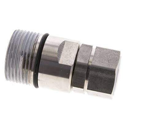 Stainless Steel DN 25 Hydraulic Coupling Socket G 1 inch Female Threads D M48 x 3