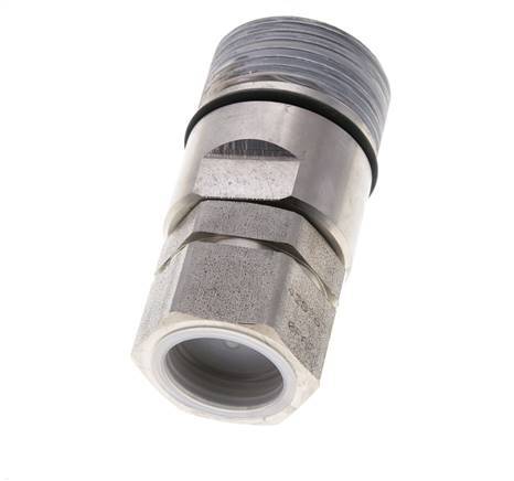 Stainless Steel DN 25 Hydraulic Coupling Socket G 1 inch Female Threads D M48 x 3