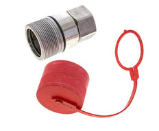 Stainless Steel DN 31.5 Hydraulic Coupling Socket G 1 1/2 inch Female Threads D M70 x 3