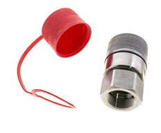 Stainless Steel DN 31.5 Hydraulic Coupling Socket G 1 1/2 inch Female Threads D M70 x 3