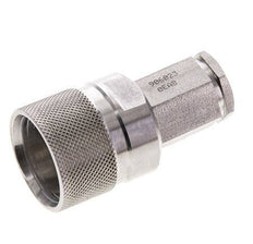 Stainless Steel DN 6.3 Hydraulic Coupling Plug G 1/4 inch Female Threads ISO 14541 D M24 x 2