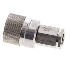 Stainless Steel DN 6.3 Hydraulic Coupling Plug G 1/4 inch Female Threads ISO 14541 D M24 x 2