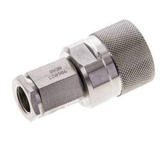Stainless Steel DN 6.3 Hydraulic Coupling Plug G 1/4 inch Female Threads ISO 14541 D M24 x 2