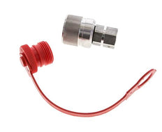Stainless Steel DN 10 Hydraulic Coupling Plug G 3/8 inch Female Threads ISO 14541 D M28 x 2
