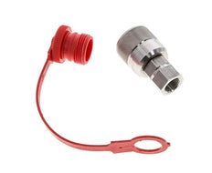 Stainless Steel DN 10 Hydraulic Coupling Plug G 3/8 inch Female Threads ISO 14541 D M28 x 2