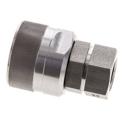 Stainless Steel DN 12.5 Hydraulic Coupling Plug G 1/2 inch Female Threads ISO 14541 D M36 x 2