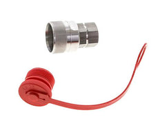 Stainless Steel DN 12.5 Hydraulic Coupling Plug G 1/2 inch Female Threads ISO 14541 D M36 x 2