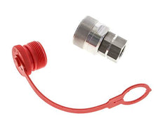 Stainless Steel DN 12.5 Hydraulic Coupling Plug G 1/2 inch Female Threads ISO 14541 D M36 x 2
