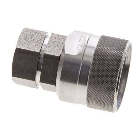 Stainless Steel DN 12.5 Hydraulic Coupling Plug G 1/2 inch Female Threads ISO 14541 D M36 x 2