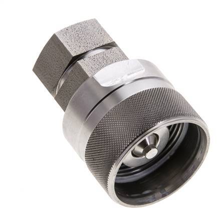 Stainless Steel DN 12.5 Hydraulic Coupling Plug G 1/2 inch Female Threads ISO 14541 D M36 x 2